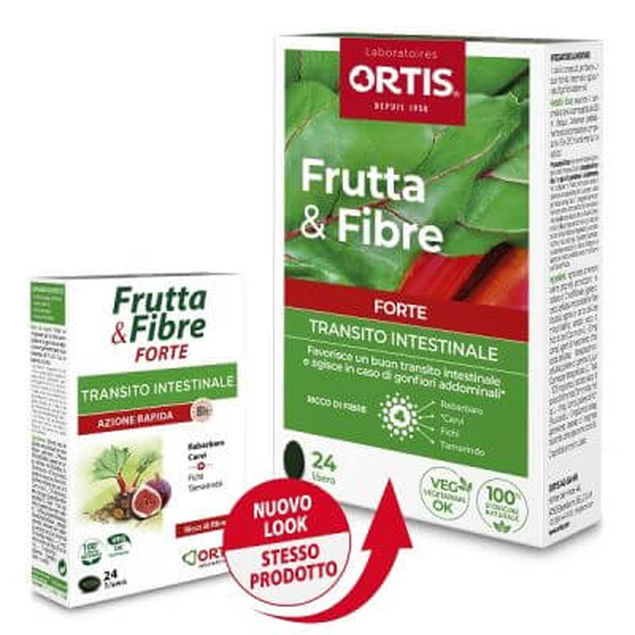 Fructe & Fibre Forte 24 comprimate