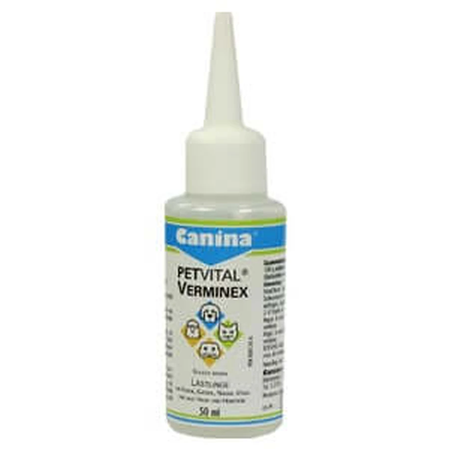 Petvital Verminex lichid veterinar 50 ml