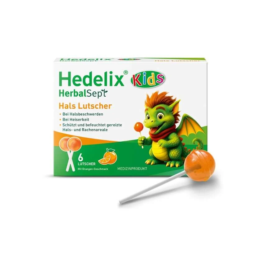 Hedelix Herbalsept Hals Lutscher Kids 6 St