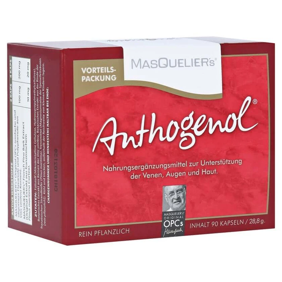OPC Original Masqueliers Anthogenol Caps 90 kapsułek: ceny i cechy