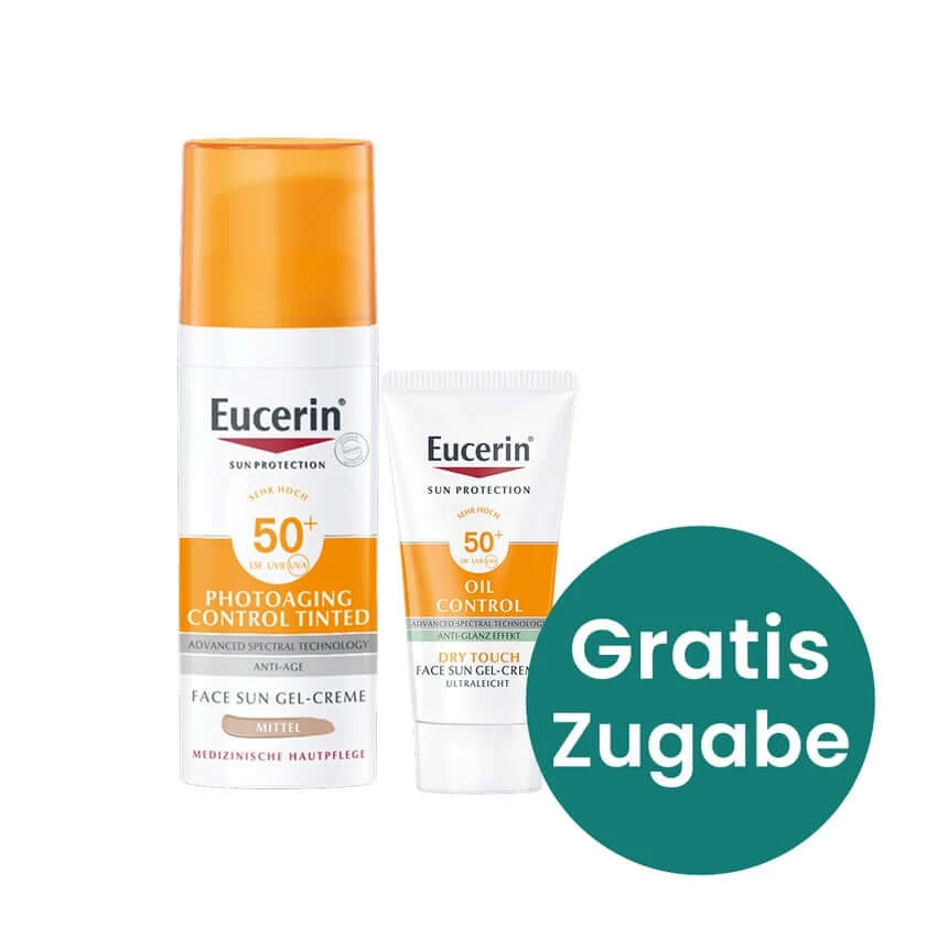 Eucerin Photoaging Control Face Sun CC Creme getönt LSF 50+ mittel 50 ml