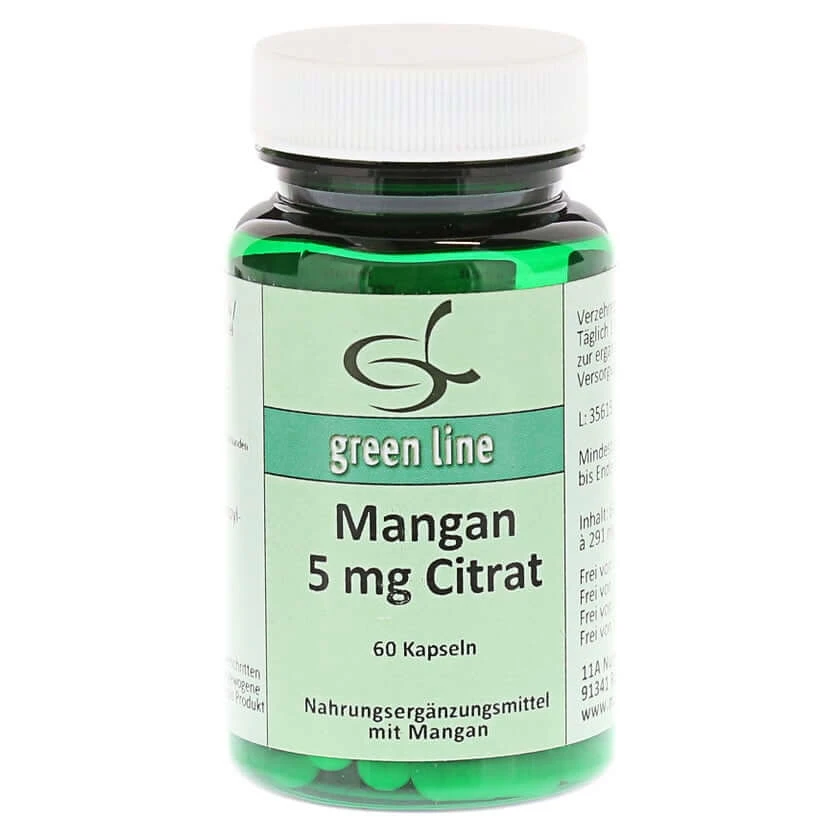 Mangan 5 mg Citrat Kapseln 60 St