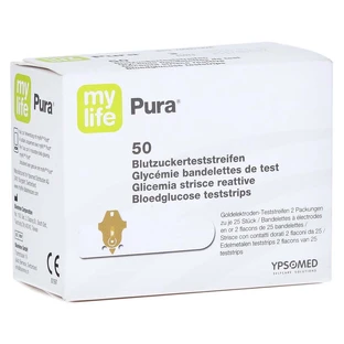 Strisce reattive per la glicemia Mylife Pura 50 pz.