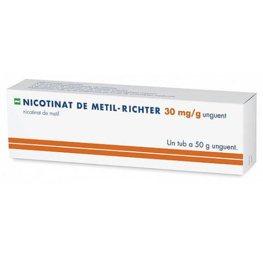 Nicotinat de metil unguent 30 mg/g Richter, 50g, Gedeon Richter