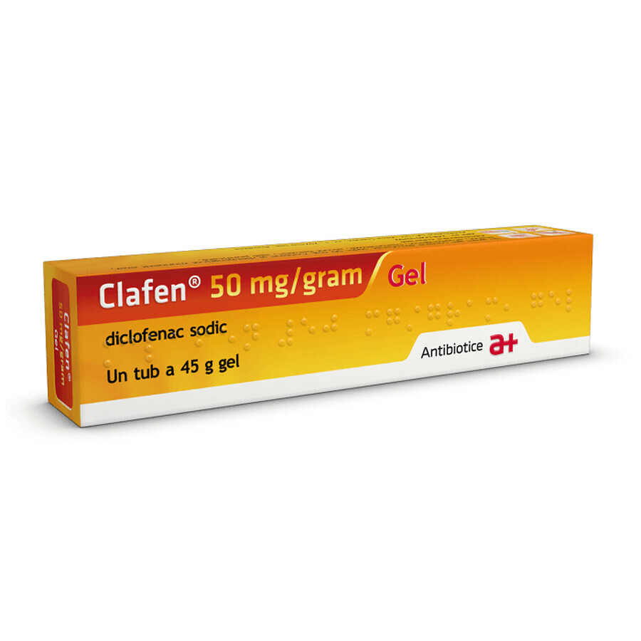 Clafen-Gel 50 mg/Gramm, 45 g, Antibiotikum SA