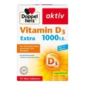 Double Heart Vitamina D activă 1,000 U.I. Extra 45 Capsule