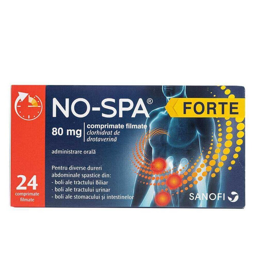 No-Spa Forte, 80 mg, 24 Filmtabletten, Sanofi