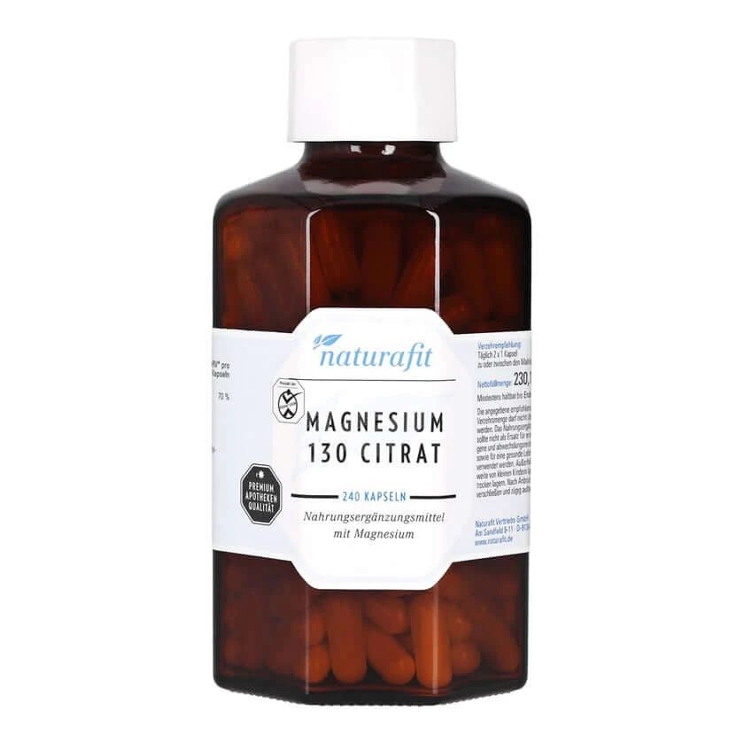 Naturafit Magnesium 130 Citr Kapseln 240 St