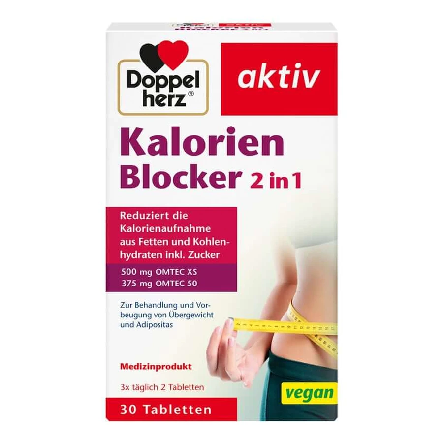 Double Heart Calorie Blocker 2 în 1 30 Capsule