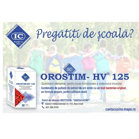 OROSTIM-HV 125, 30 Kapseln, Cantacuzino Institut