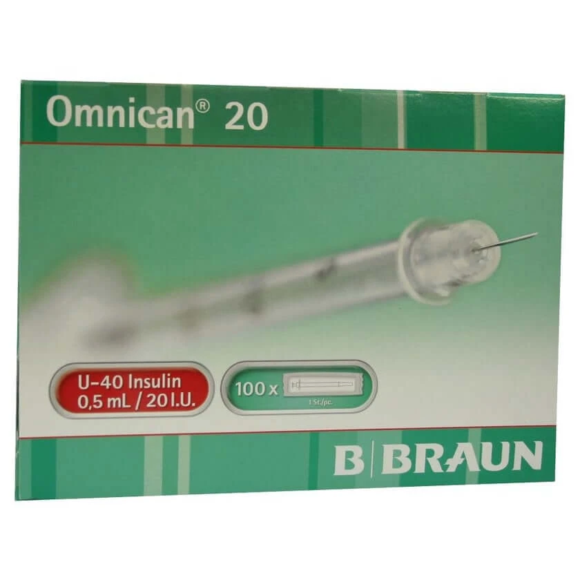 Omnican Insulinspr.0,5 ml U40 m.Kan.0,30 100X1 St