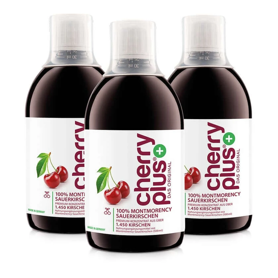 Oryginalny koncentrat wiśni Montmorency - Cherry PLUS® 3X500 ml: ceny i cechy