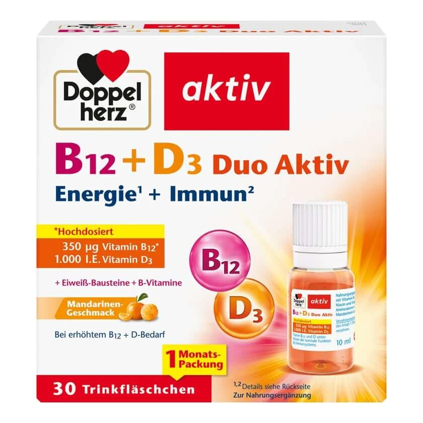 Doppelherz B12 + D3 Duo Aktiv 30 St