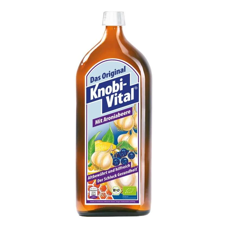 Vitalitatea usturoiului cu fructe de aronia organice 960 ml