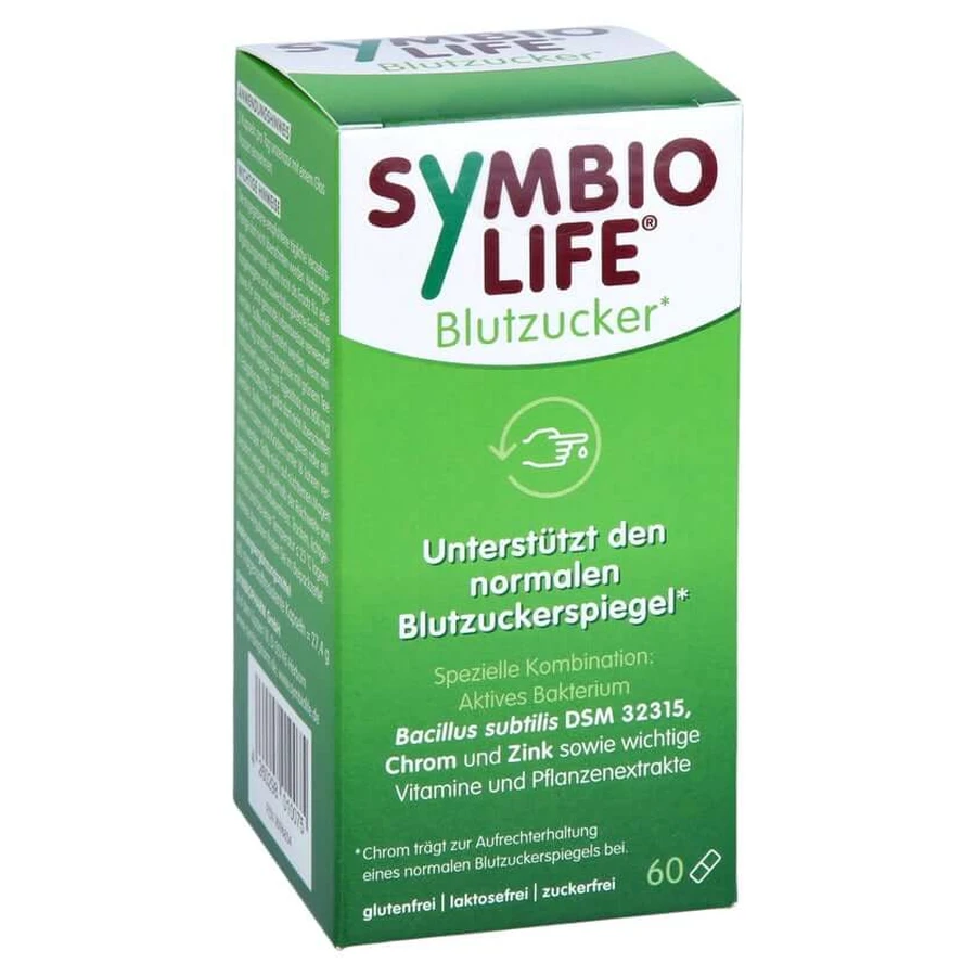 SYMBIOLIFE Bloedsuiker Bacteriestammen en Chroom 60 stuks.