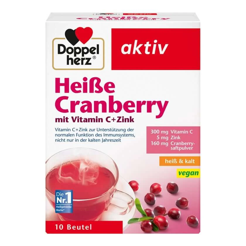 Doppelherz aktiv Heiße Cranberry mit Vitamin C + Zink 10 St