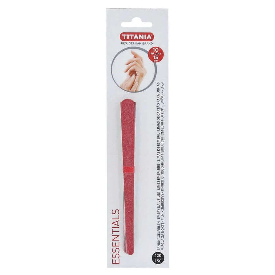 Piaskowy pilnik do paznokci ok. 15 cm TITANIA 10 szt.: ceny i cechy