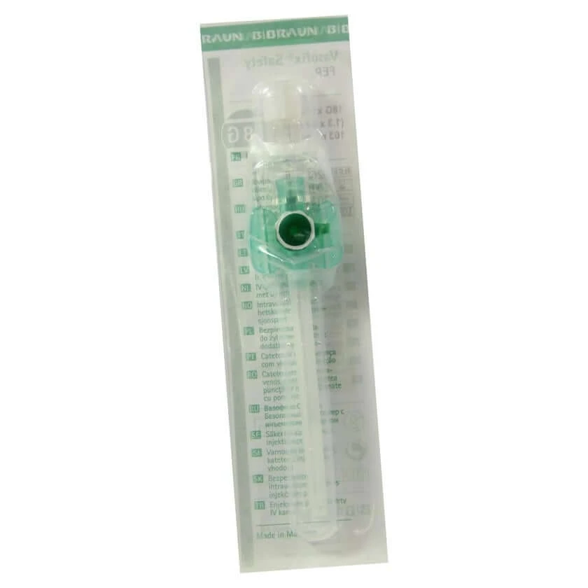B. Braun Vasofix Safety Venenverweilkanüle grün-weiß, FEP 18G, 1,3 x 33 mm 1 St