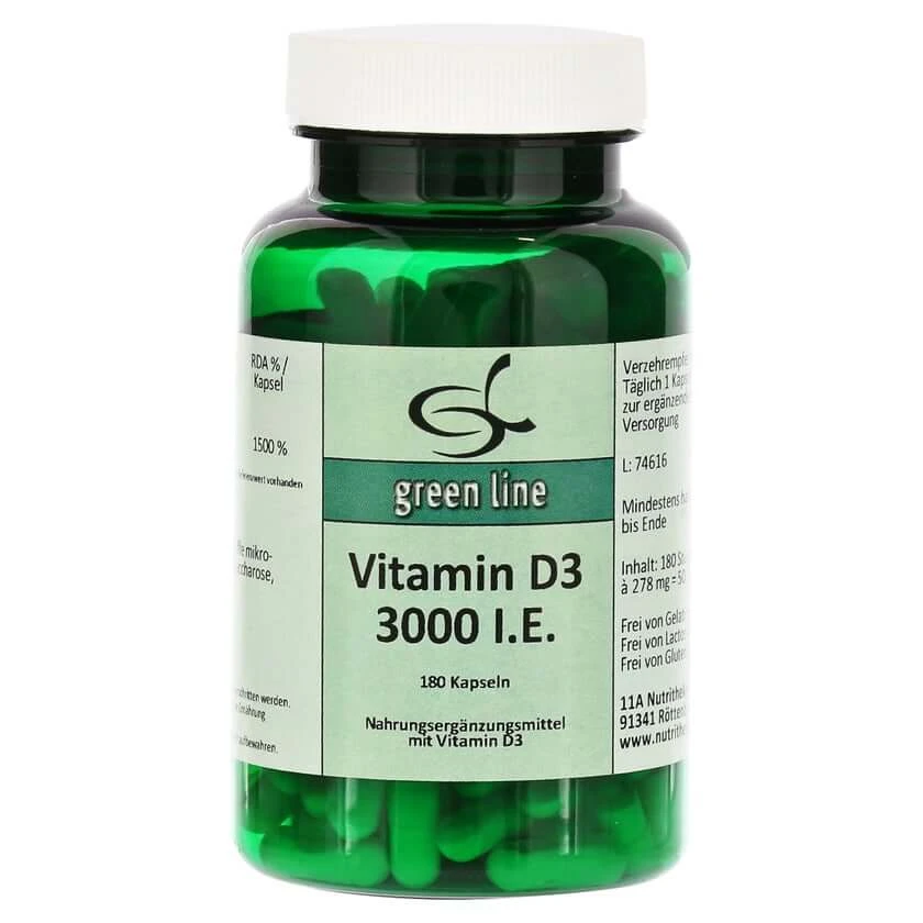 Vitamin D3 3.000 I.E. Kapseln 180 St