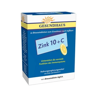 Zinc 10 + C Tablete efervescente 20 Capsule