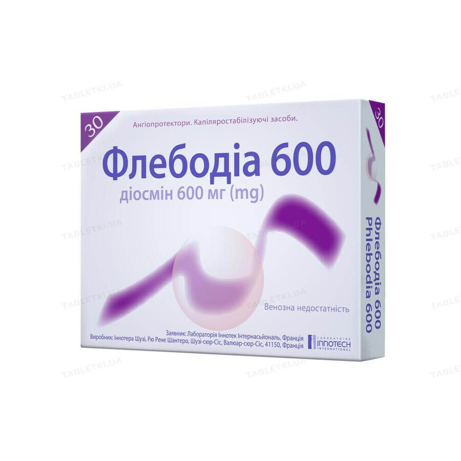 Phlebodia 600 mg, 30 filmomhulde tabletten, Innothera