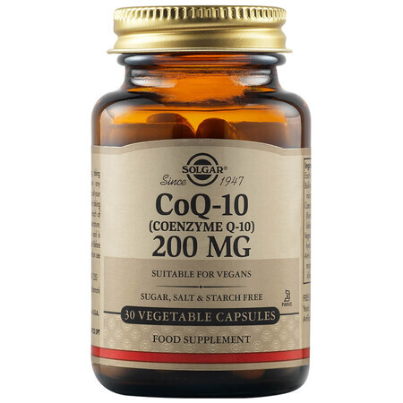 Coenzima Q10 200 mg, 30 capsule, Solgar