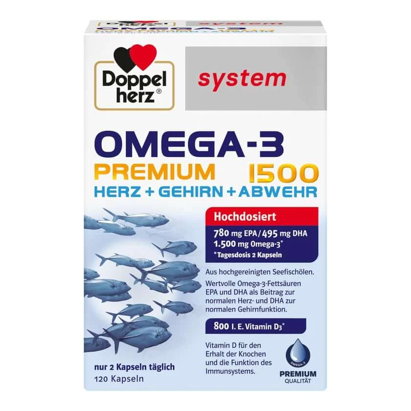 Doppelherz system Omega-3 Premium 1500 120 St
