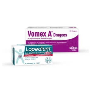 Lopedium akut + Vomex A Dragees 1 Set