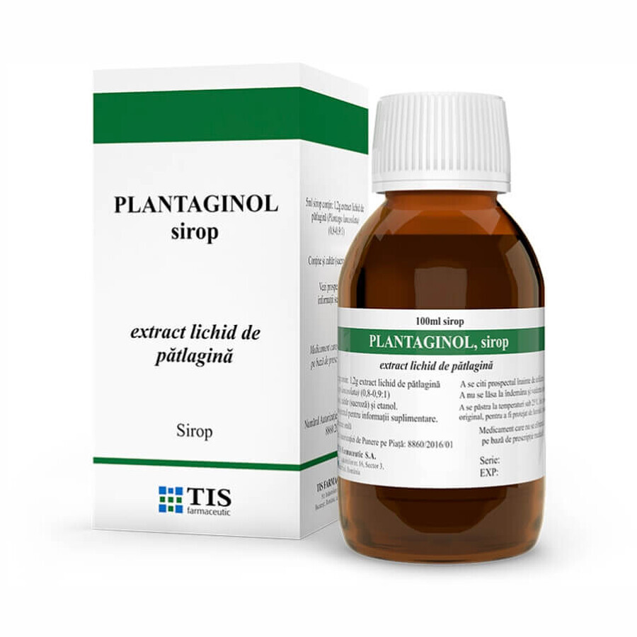 Plantaginol Sirup, 120 g, Tis Farmaceutic