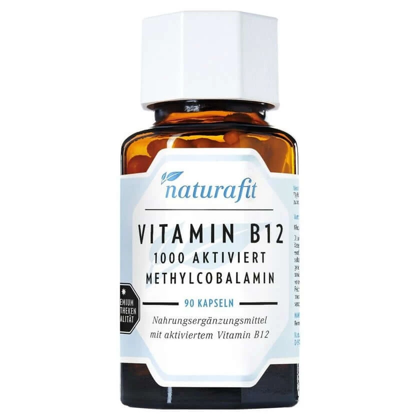 Naturafit Vitamin B12 1000 µg aktiviert 90 St