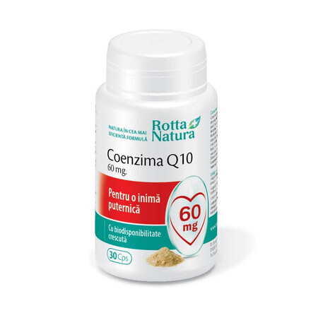 Coenzym Q10 60mg, 30 Kapseln, Rotta Natura