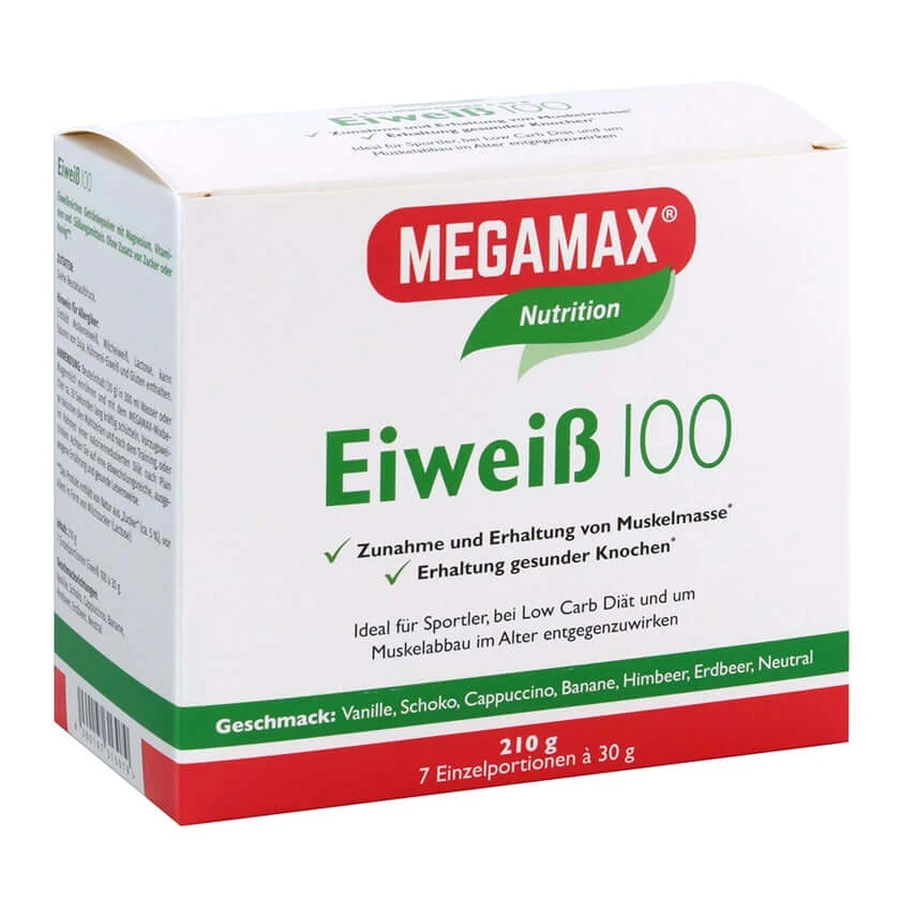 MEGAMAX Protein 100 Mix-Combination 7X30 g: ceny i cechy