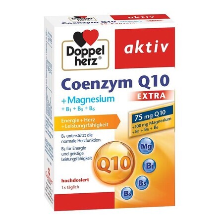 Coenzym Q10 Extra + Magnesium + B1 + B5 + B6, 30 Kapseln, Doppelherz