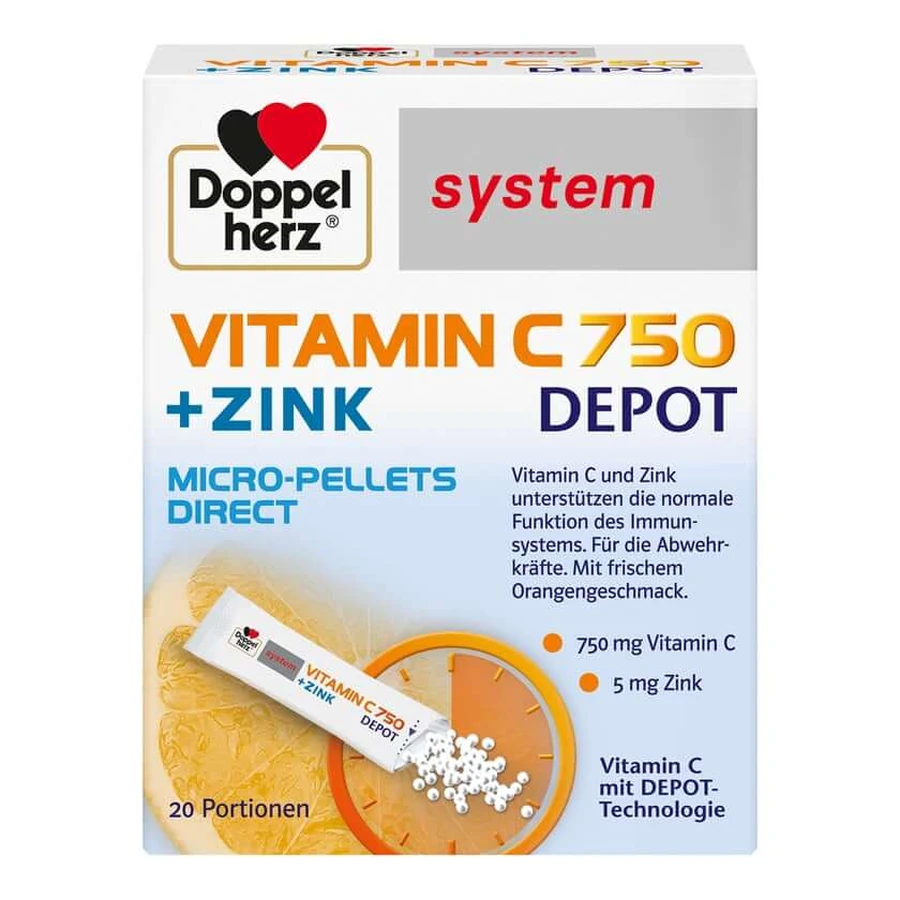 Doppelherz systeem Vitamine C 750 Depot direct 20 St