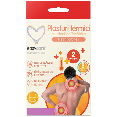 Plasturi termici cu efect de incalzire, 2 bucati, EasyCare