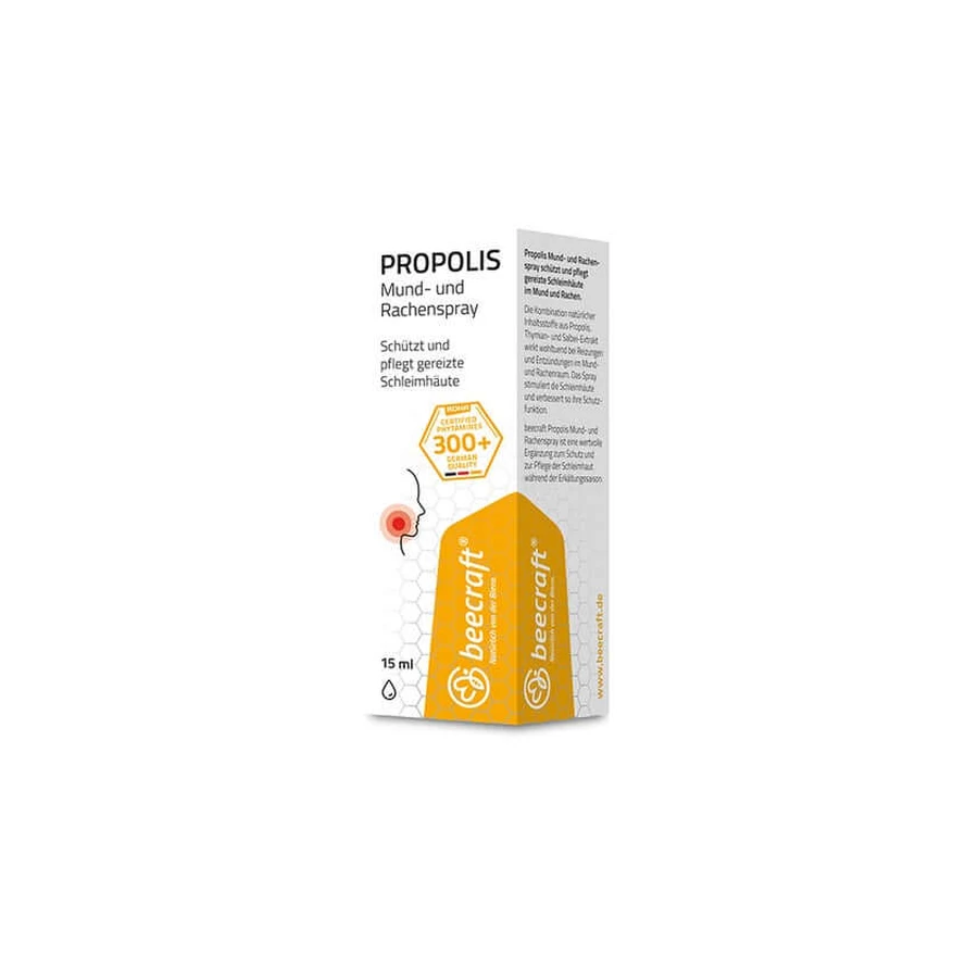 beecraft Propolis BIO Spray pentru gură și gât 15 ml