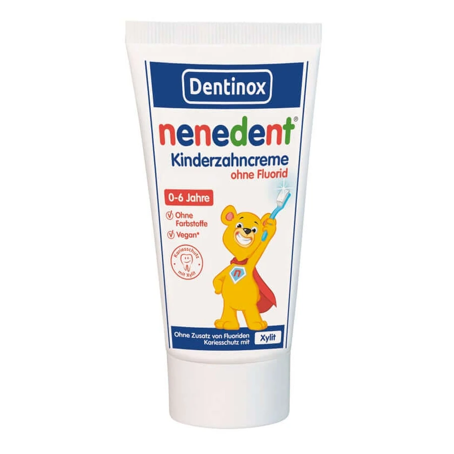 pastă de dinți pentru copii nenedent fără fluor 50 ml