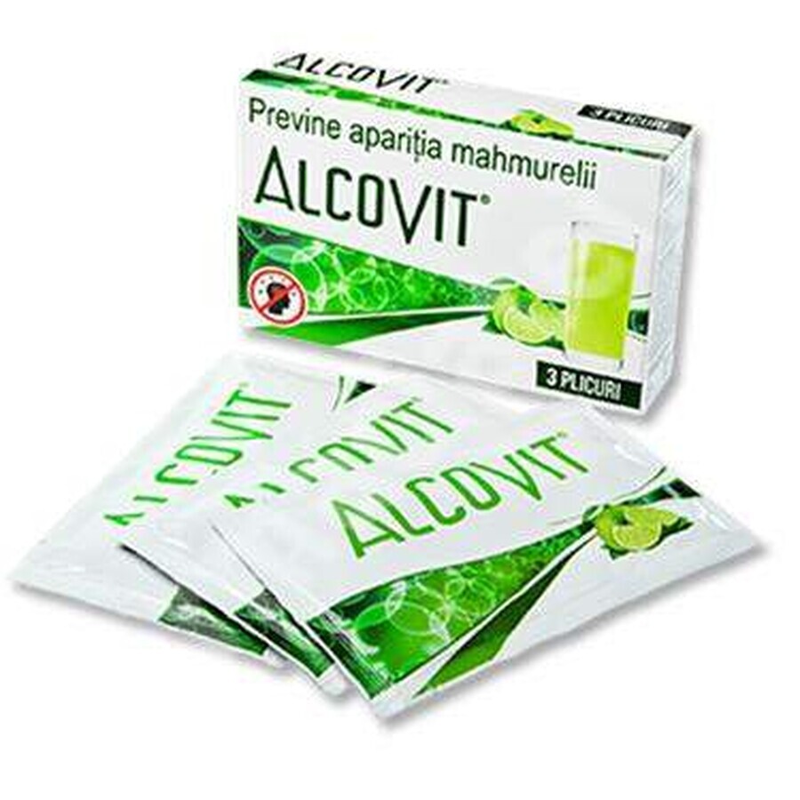 Previne aparitia mahmurelii Alcovit, 3 plicuri, Vitaproduckt