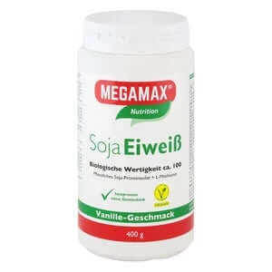 MEGAMAX Soja Eiweiss Vanille VEGAN 400 g