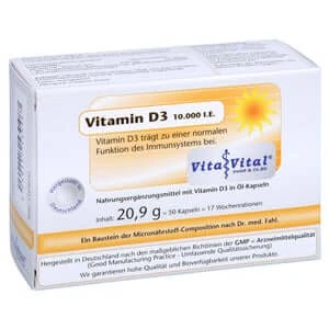 Vitamin D3 10.000 I.E. Kapseln 50 St