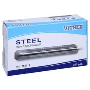 Blutlanzetten Metall Einfach 200 St