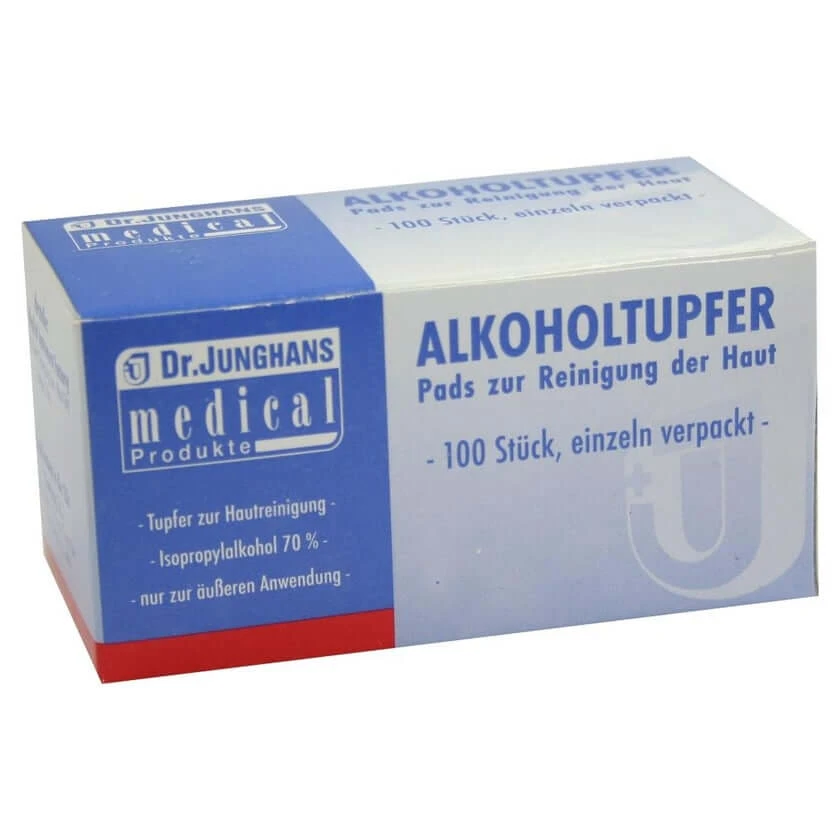Alkoholtupfer 3x6 cm steril 100 St