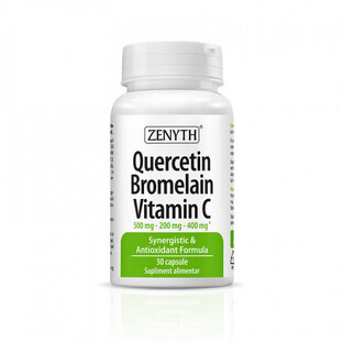 Quercetin Bromelain Vitamin C, 30 Kapseln, Zenyth