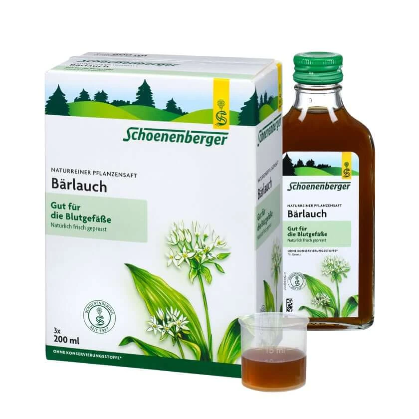 Bärlauch SAFT Schoenenberger Heilpflanze 3X200 ml