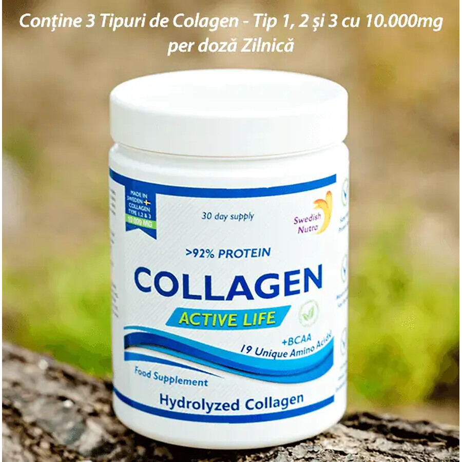 Collagen Active Life Hydrolysiertes Collagen, 300 g, Swedish Nutra