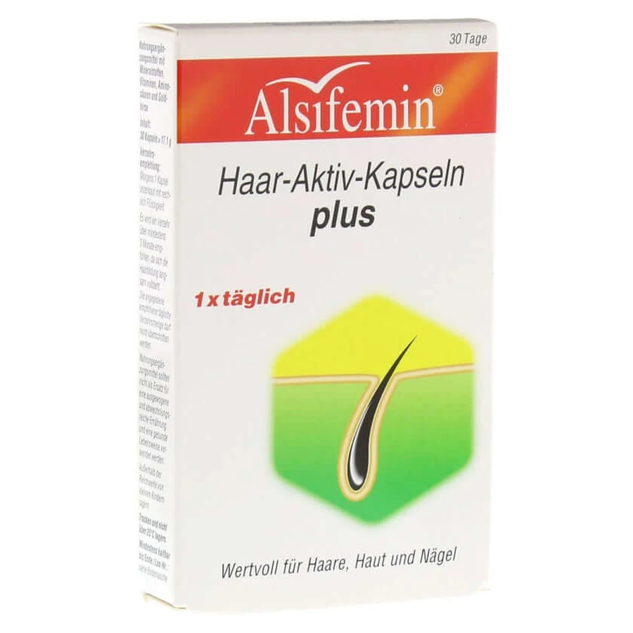 Capsule attive per capelli Alsifemin più 30 pezzi.