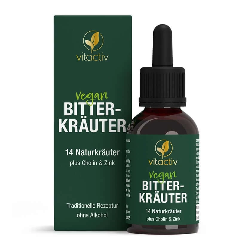 Vitactiv Bitterkräuter Tropfen ohne Alkohol 50 ml
