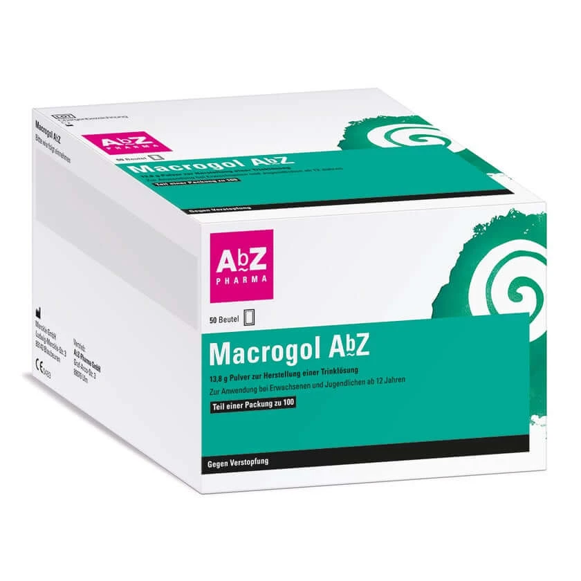 Macrogol AbZ Plv.z.her.e.lsg.z.einnehmen 100 St