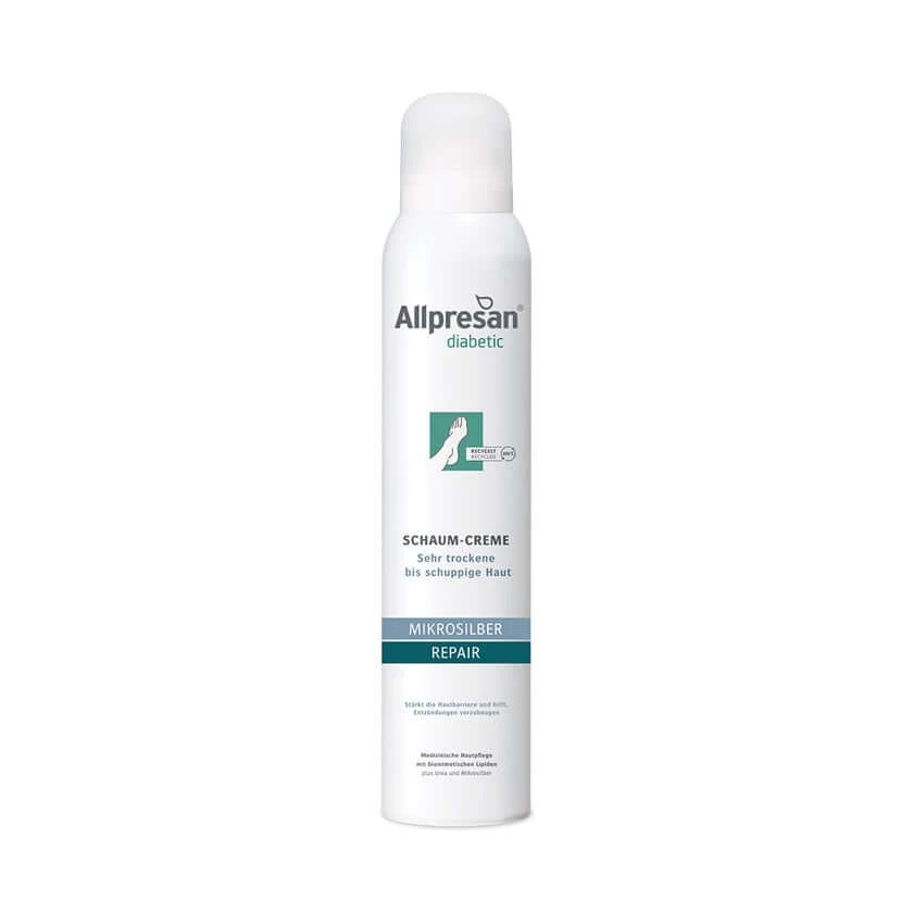 Allpresan diabetic MIKROSILBER REPAIR Schaum-Creme 200 ml