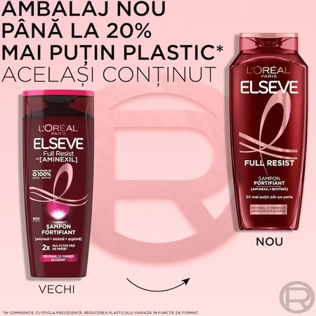 Kräftigendes Shampoo für brüchiges, zu Ausfällen neigendes Haar Full Resist, 400 ml, Elseve
